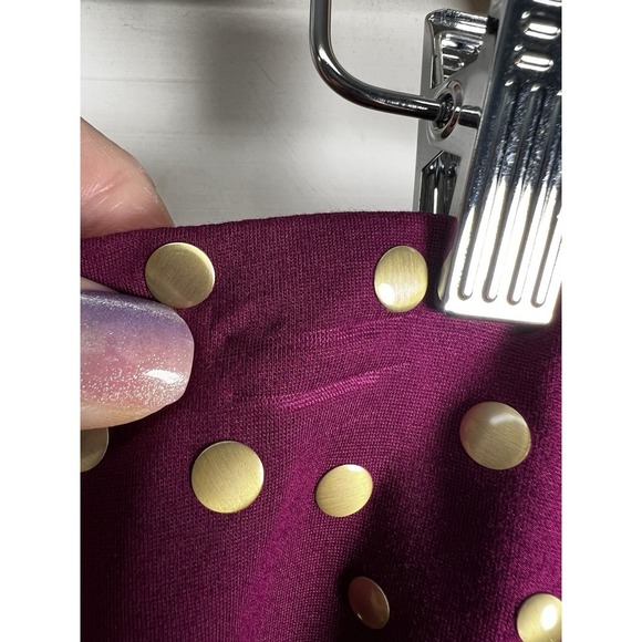 Antonio Melani Studded Stretch Pencil Skirt Women's Size 14 Raspberry NWT - Picture 6 of 10